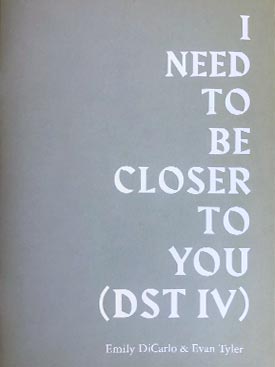 I need to be closer to you (DST IV)